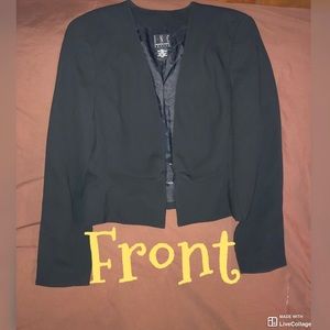 INC Black cropped jacket-SKIRT sold separately